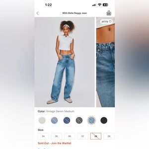 BDG Women's Bella Baggy Jeans - Sold out online